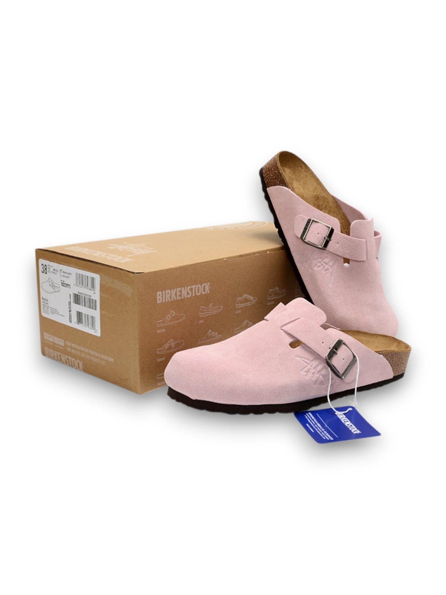 Birkenstock Boston Zuecos X Stussy