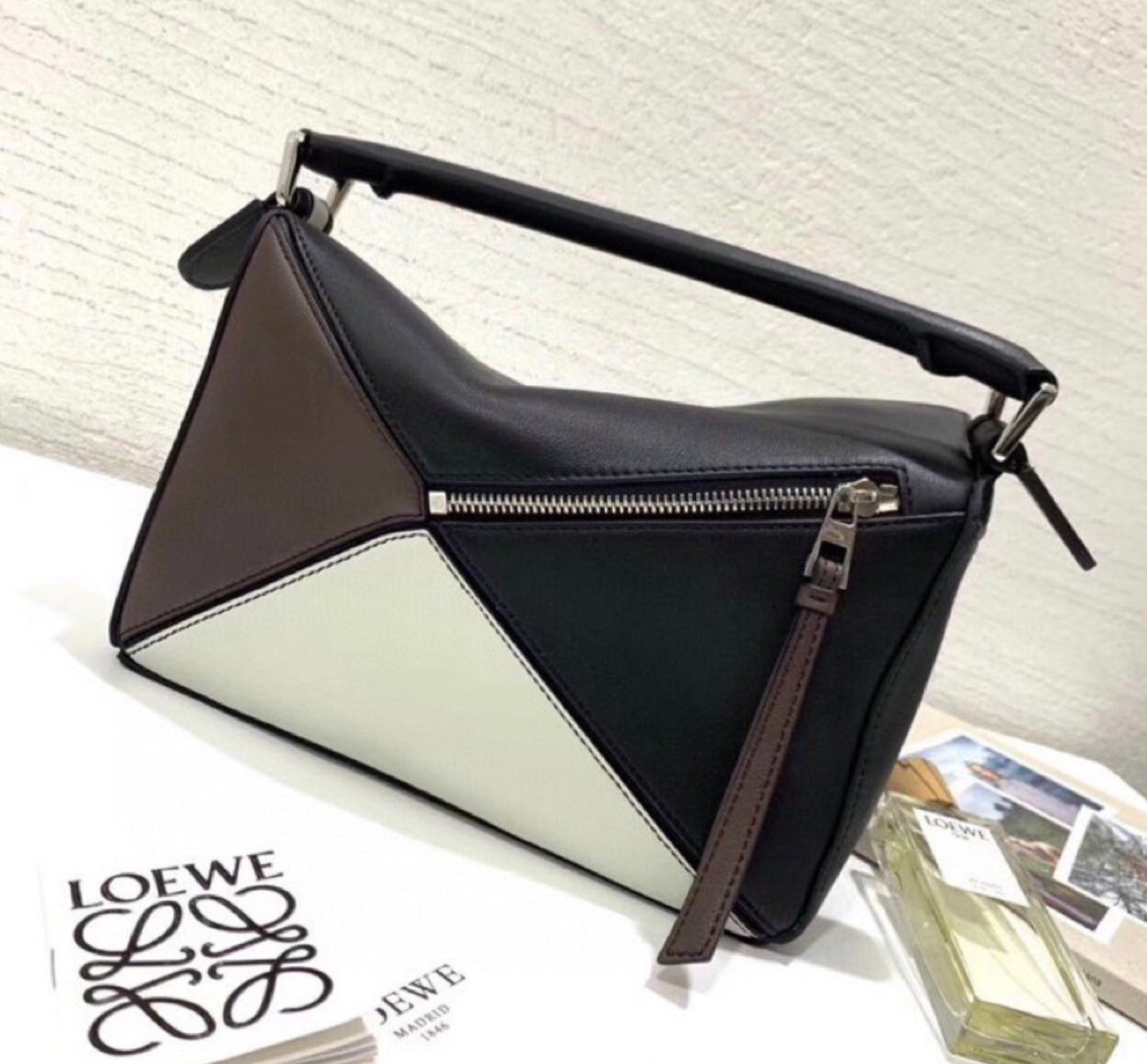 Bolso Loewe Blocks quadratic en piel