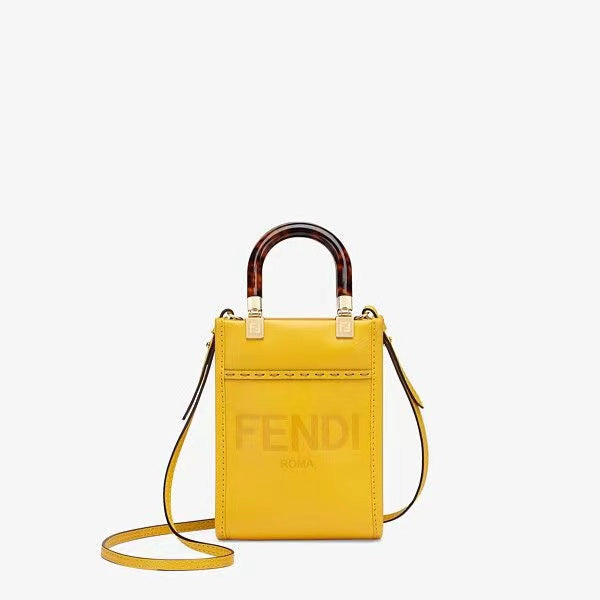 Fendi Sunshine Shopper Mini - Amarillo Vibrante
