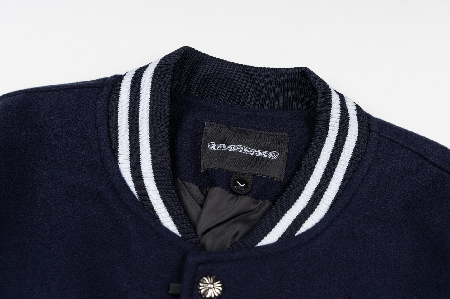Chrome Hearts Luxury Bomber Jacket | Black & White Oversize Edition