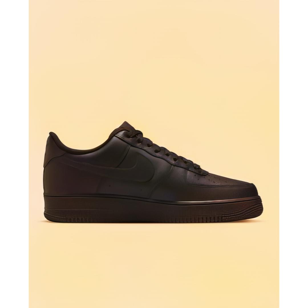 Nike Air force one low top sneakers Black unisex wide