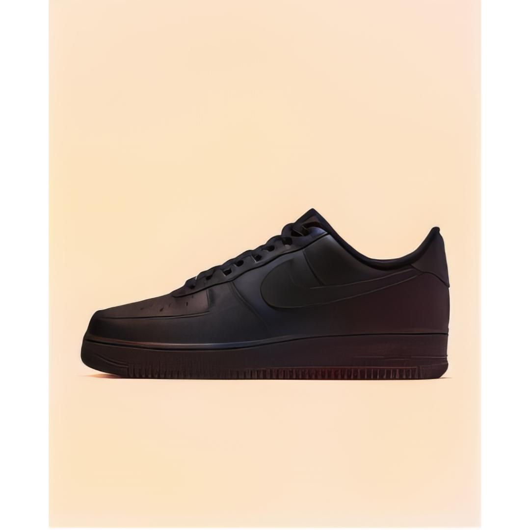 Nike Air force one low top sneakers Black unisex wide