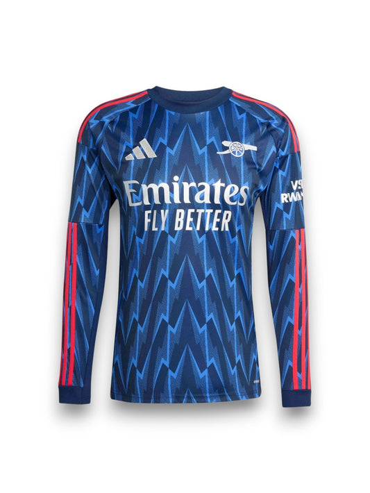 Jersey Arsenal Visitante Versión Aficionado Manga Larga Para Caballero 25/26