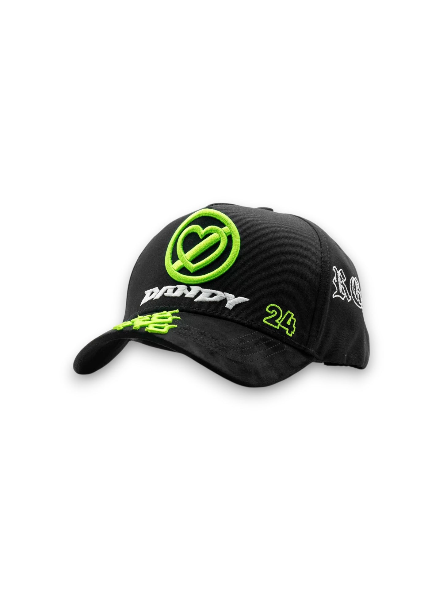 GORRA DANDY HANTS X FUERZA REGIDA // PERO NO TE ENAMORES P.N.T.E (GLOW IN THE DARK)