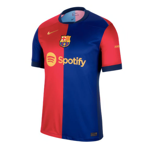 Camiseta de futbol Barcelona FC Home Stadium para hombre ,Athletic fit, Dry-Fit, Blue/Red/Gold