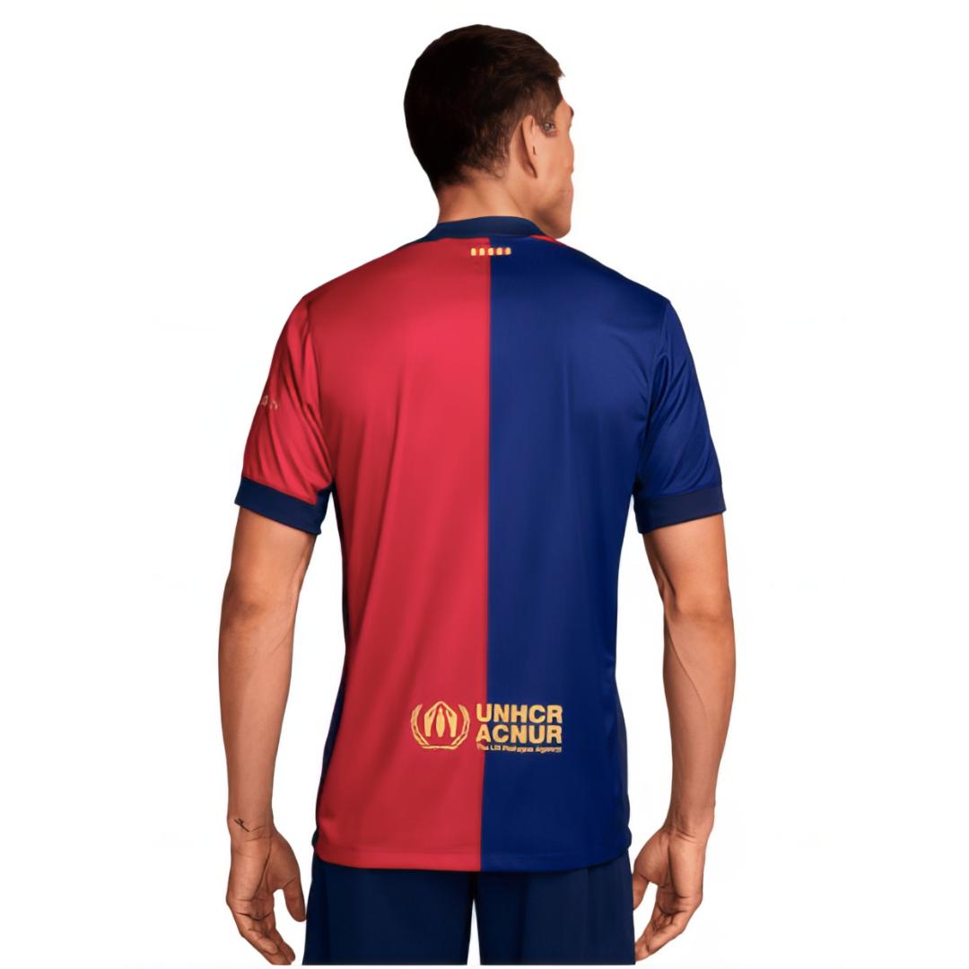 Camiseta de futbol Barcelona FC Home Stadium para hombre ,Athletic fit, Dry-Fit, Blue/Red/Gold