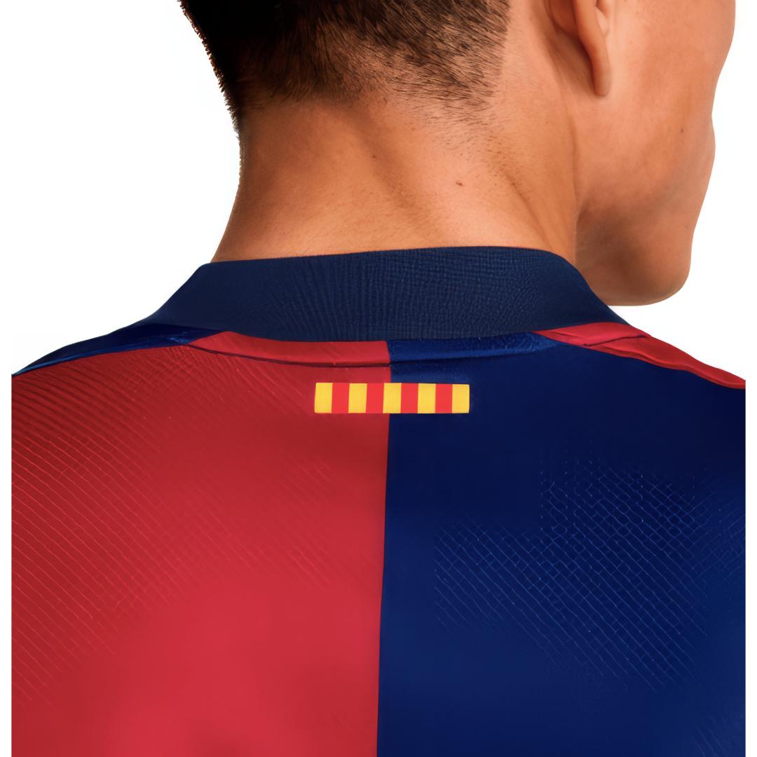 Camiseta de futbol Barcelona FC Home Stadium para hombre ,Athletic fit, Dry-Fit, Blue/Red/Gold