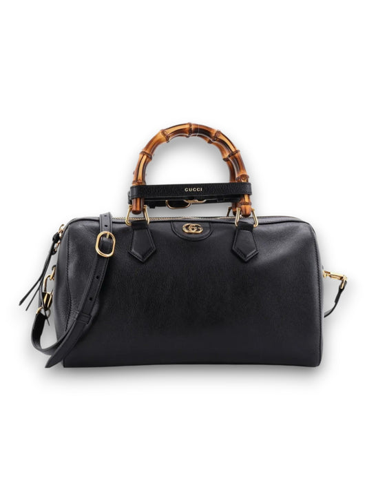 Gucci Bolsa de Mano Diana NM Boston de Piel Con Asa de Bambú