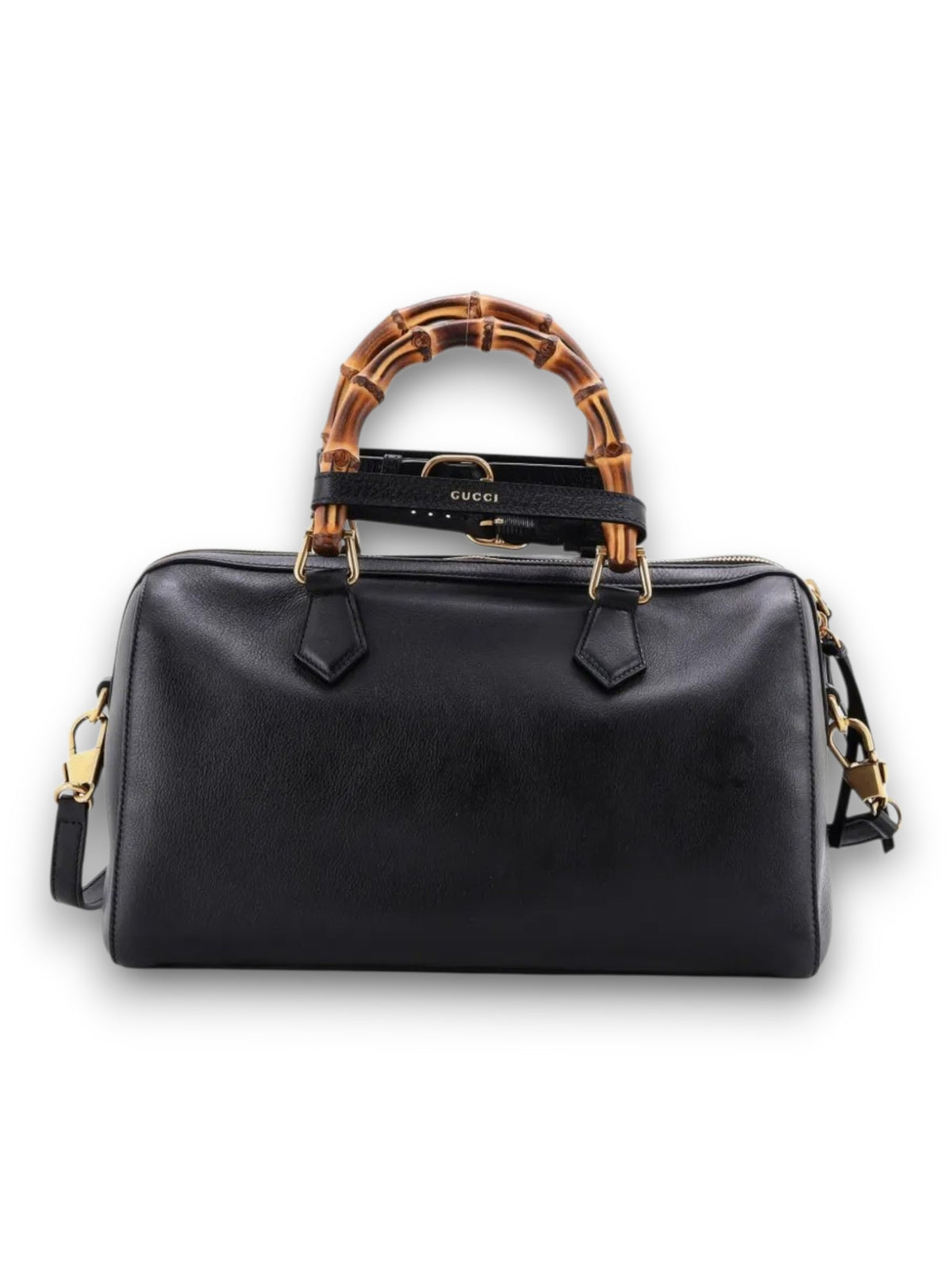 Gucci Bolsa de Mano Diana NM Boston de Piel Con Asa de Bambú