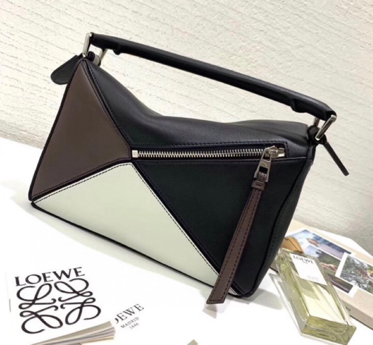 Bolso Loewe Blocks quadratic en piel