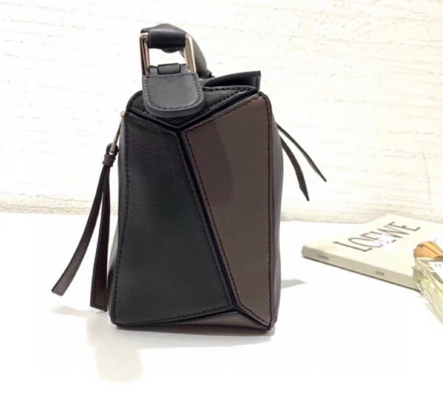Bolso Loewe Blocks quadratic en piel
