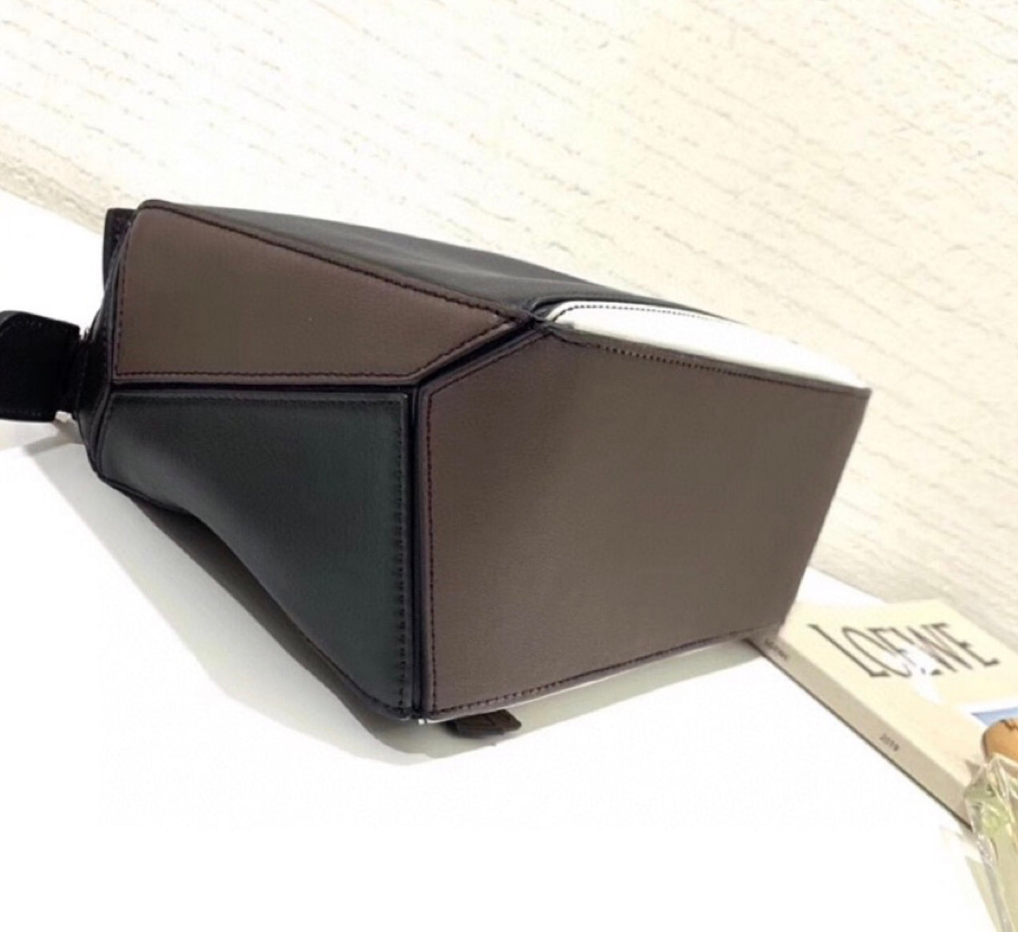 Bolso Loewe Blocks quadratic en piel