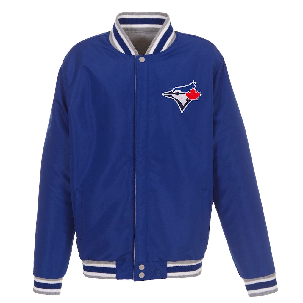 Chamarra Reversible Gris/Azul Toronto Blue Jays JH Design MLB