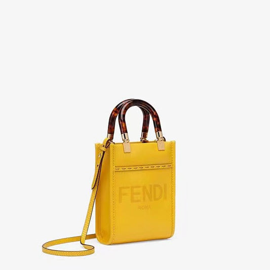 Fendi Sunshine Shopper Mini - Amarillo Vibrante