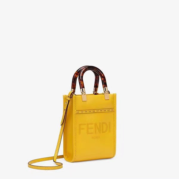 Fendi Sunshine Shopper Mini - Amarillo Vibrante