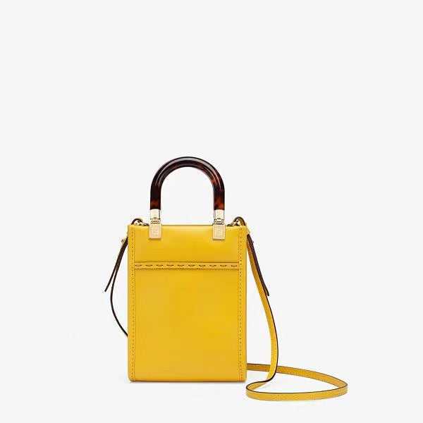Fendi Sunshine Shopper Mini - Amarillo Vibrante