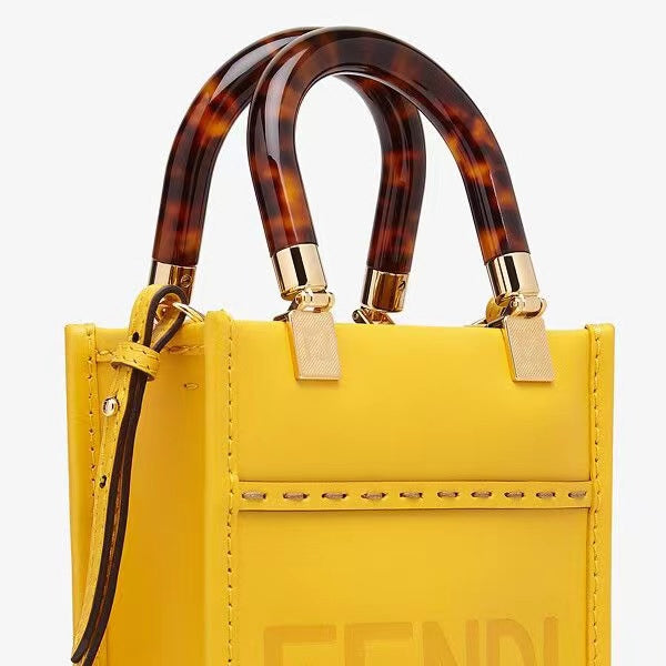 Fendi Sunshine Shopper Mini - Amarillo Vibrante