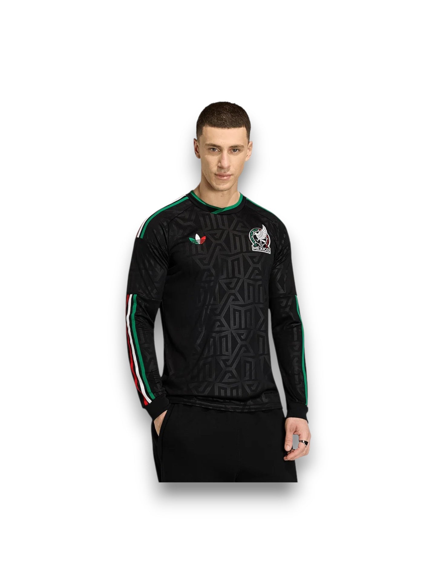 Jersey Adidas México 3ra Manga Larga 2026 / Versión Aficionado para Caballero