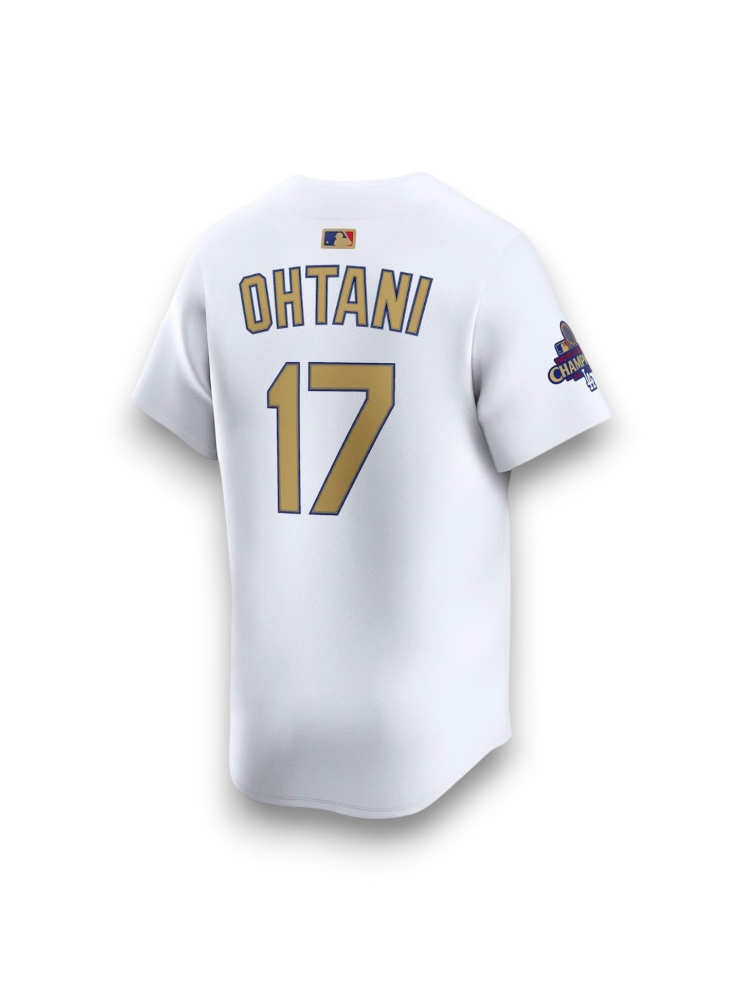 Jersey Nike Blanca Shohei Ohtani Los Angeles Dodgers Gold Collection 2025