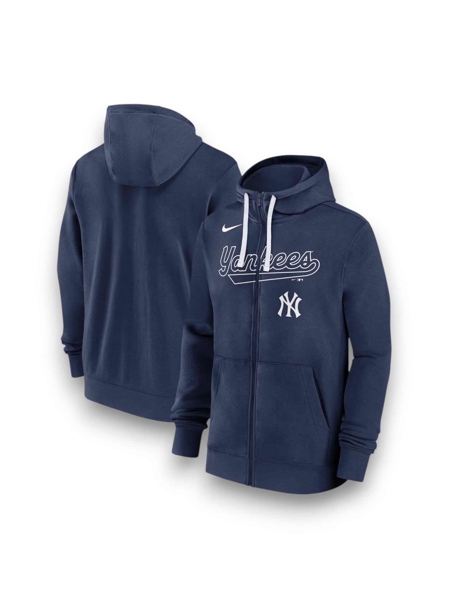 Sudadera Nike Azul Marino New York Yankees Knockout Script Full-Zip