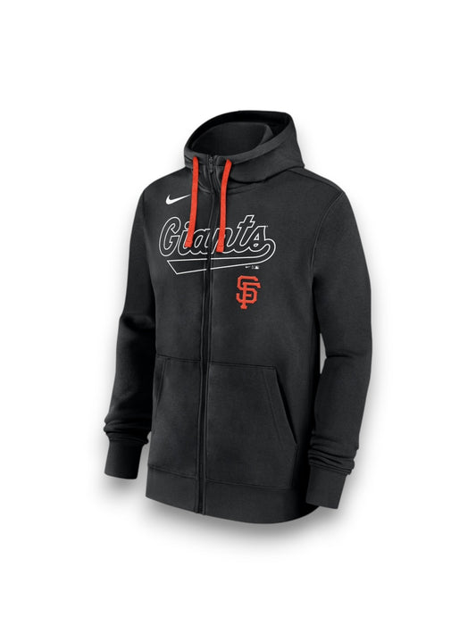 Sudadera Negra Nike San Francisco Giants Knockout Script Full-Zip