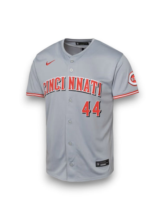 Jersey Nike Gris Elly De La Cruz Cincinnati Reds Youth Limited