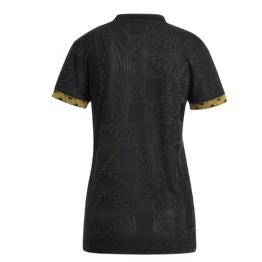 Camiseta de  Futbol seleccion Mexico Black/Gold 2025, para dama, Regular fit