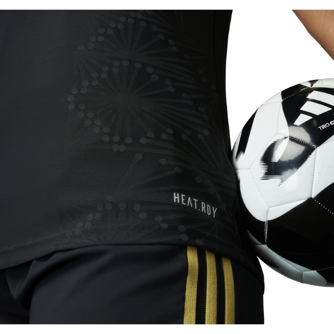 Camiseta de  Futbol seleccion Mexico Black/Gold 2025, para dama, Regular fit