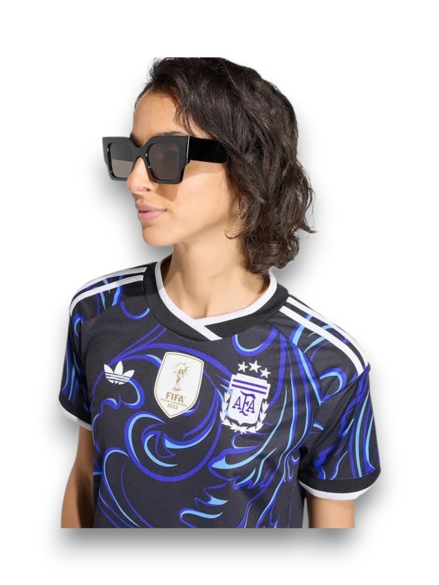 Jersey Adidas Argentina Visita 2026 / Versión Aficionado para Dama