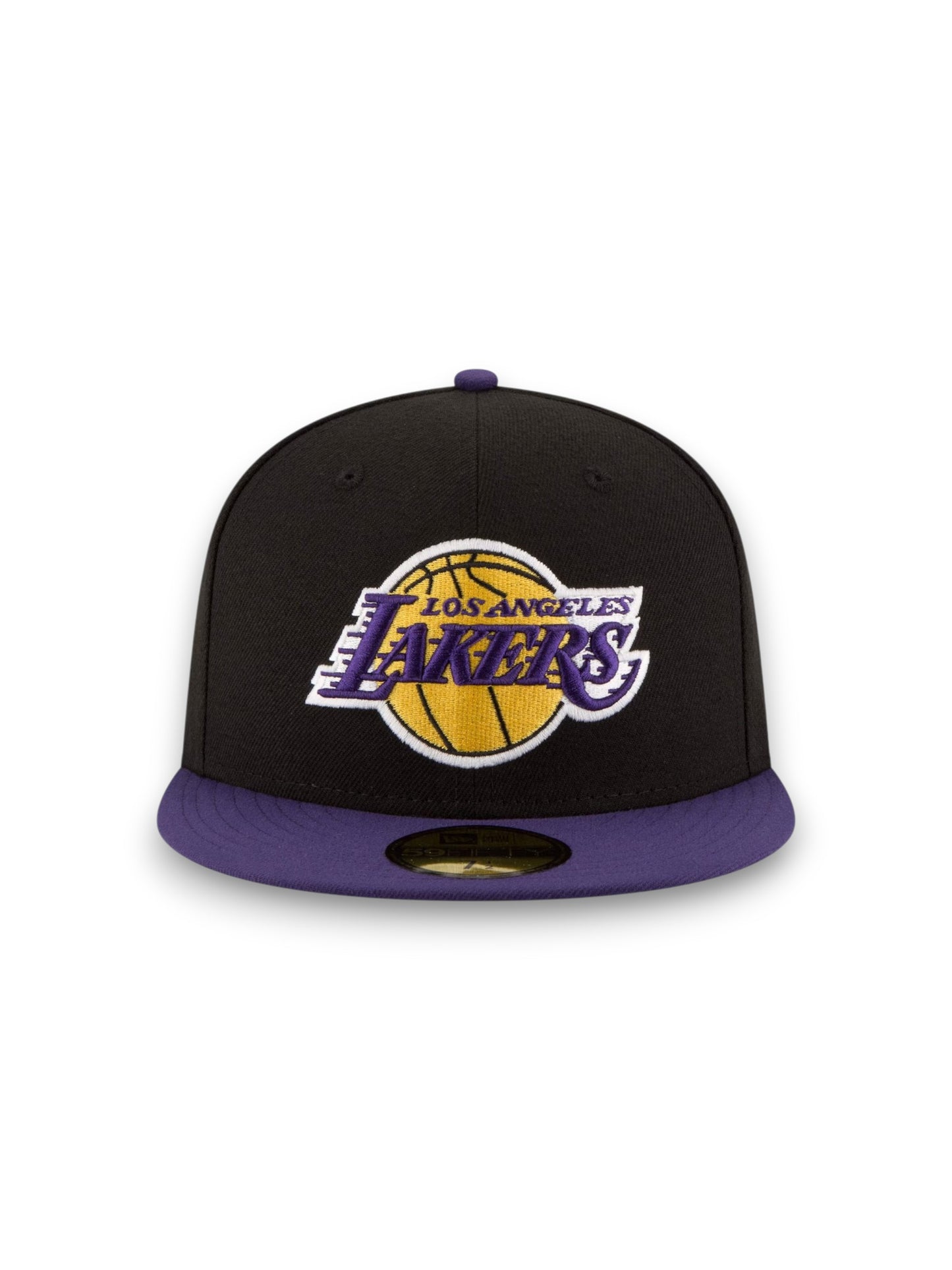 Gorra ajustada Los Angeles Lakers New Era Official Team Color 2Tone 59FIFTY - Negro/Morado