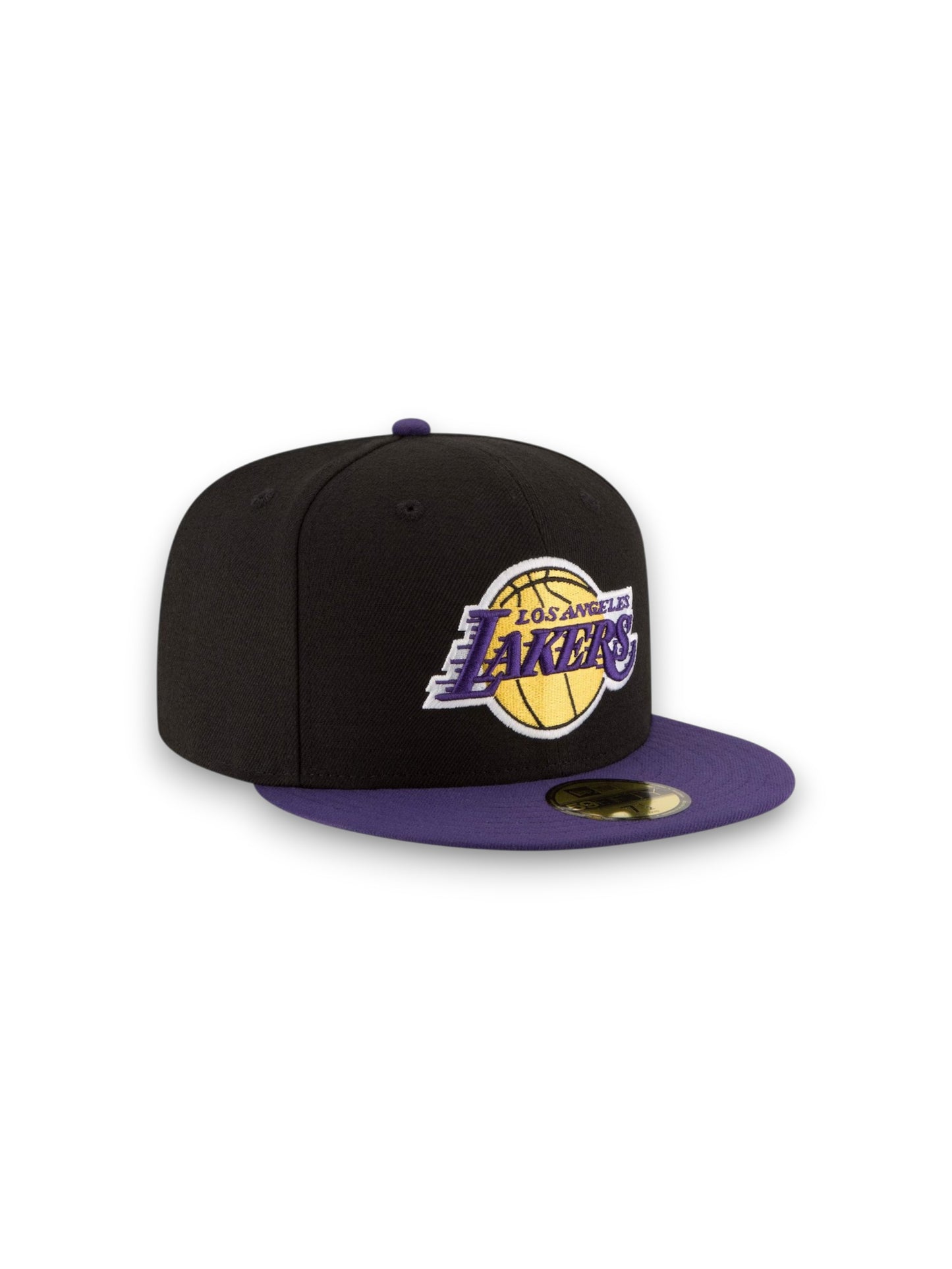 Gorra ajustada Los Angeles Lakers New Era Official Team Color 2Tone 59FIFTY - Negro/Morado