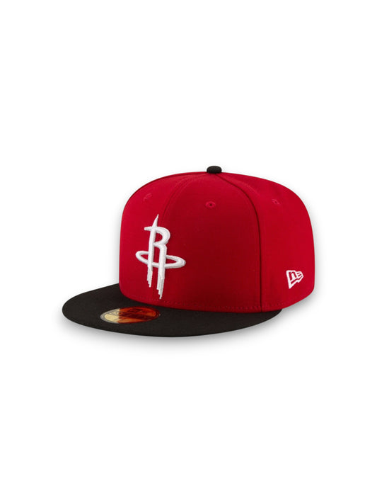 Gorra ajustada Houston Rockets New Era Official Team Color 2Tone 59FIFTY - Rojo/Negro