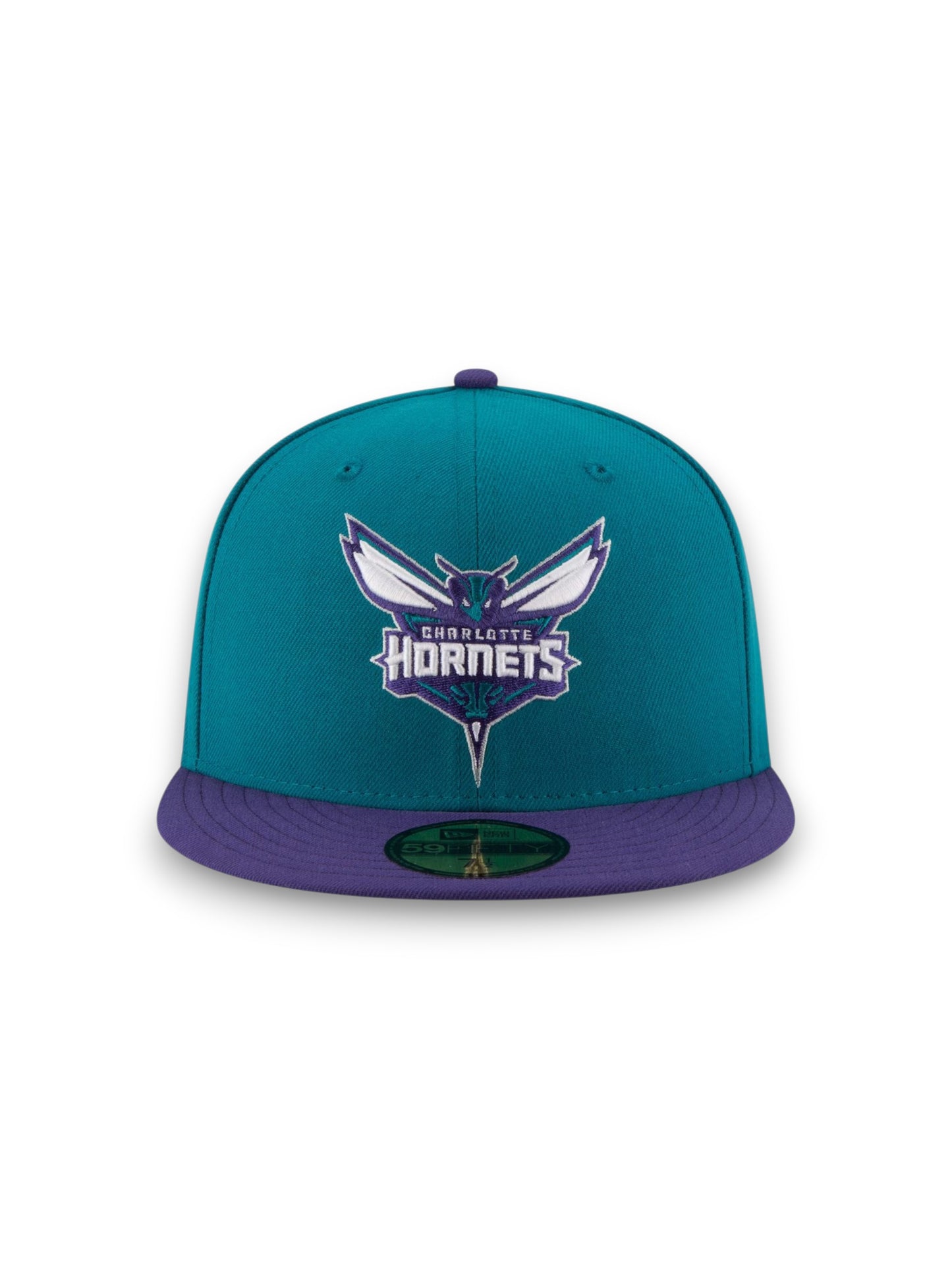 Charlotte Hornets New Era Official Team Color 2Tone 59FIFTY Gorra ajustada - Verde azulado/Morado