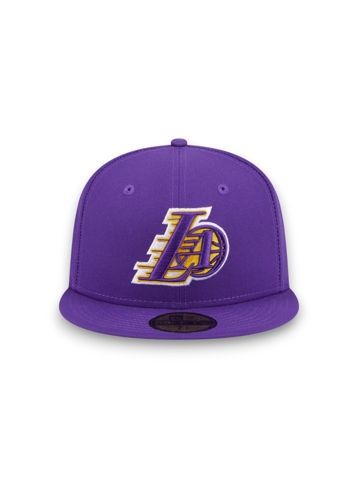 Gorra ajustada New Era Deceptor 59FIFTY de Los Angeles Lakers - Morada