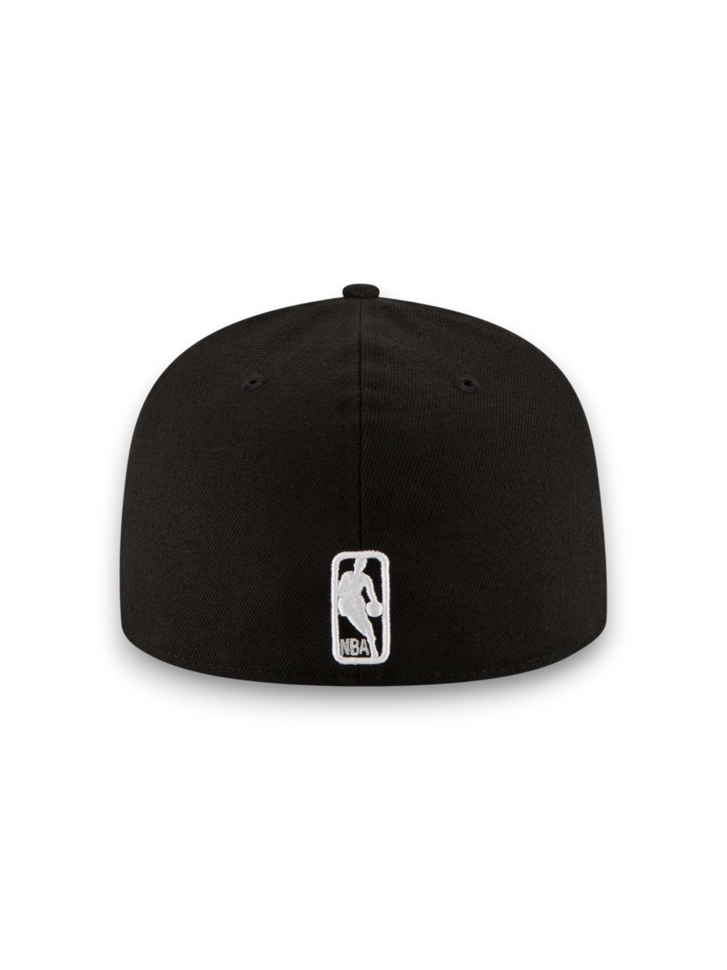 Gorra ajustada con logo blanco y negro 59FIFTY de New Era de los Miami Heat