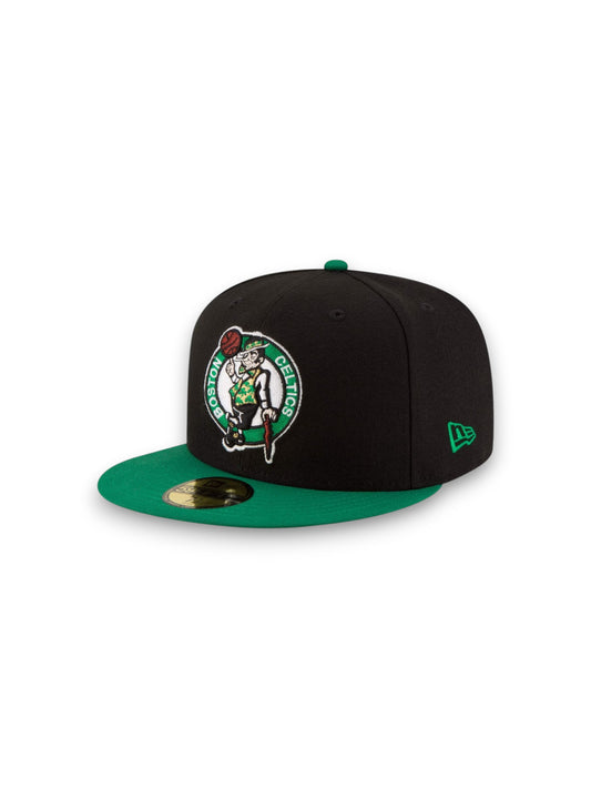Gorra ajustada Boston Celtics New Era Official Team Color 2Tone 59FIFTY - Negro/Ve