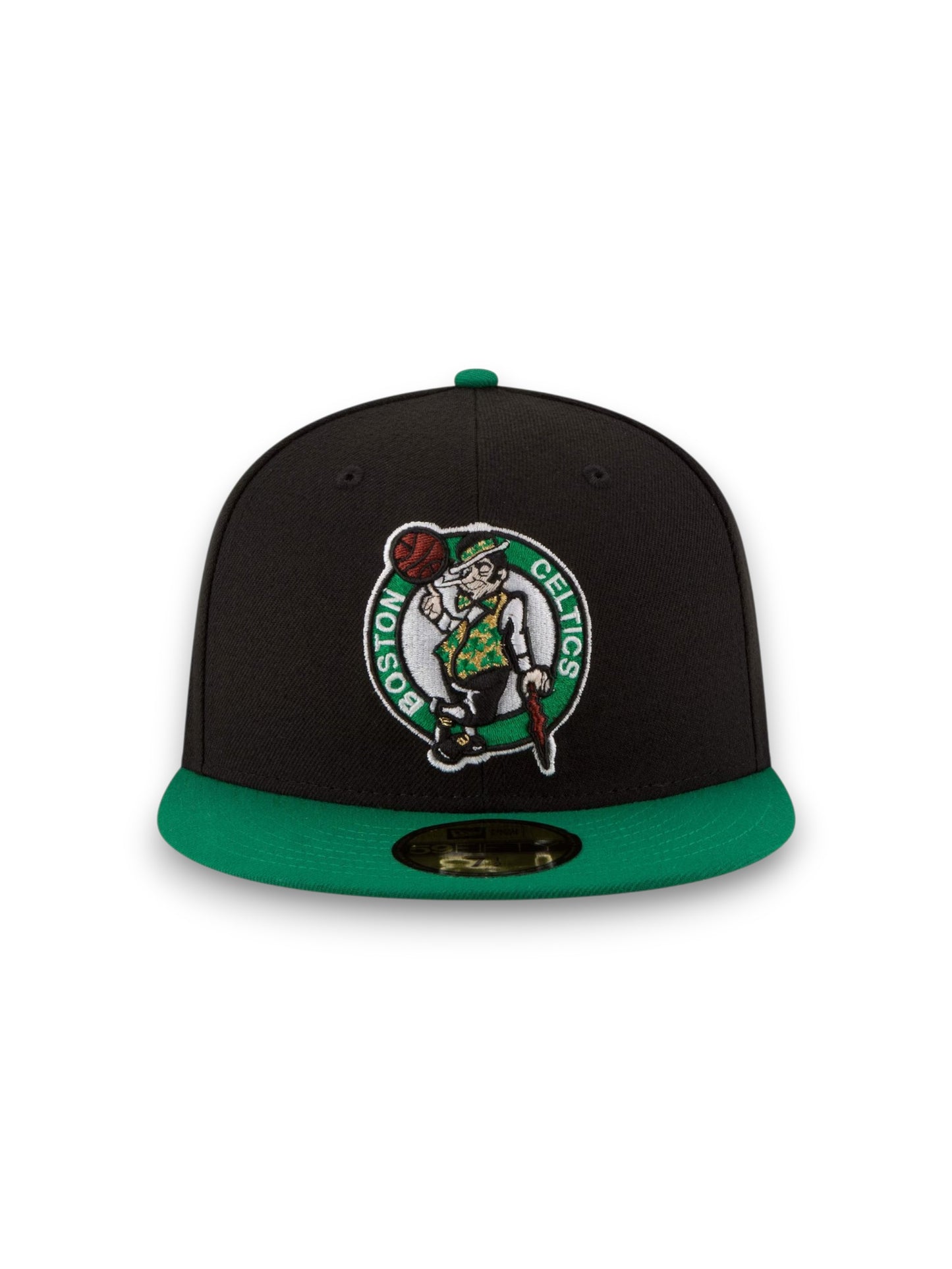 Gorra ajustada Boston Celtics New Era Official Team Color 2Tone 59FIFTY - Negro/Ve
