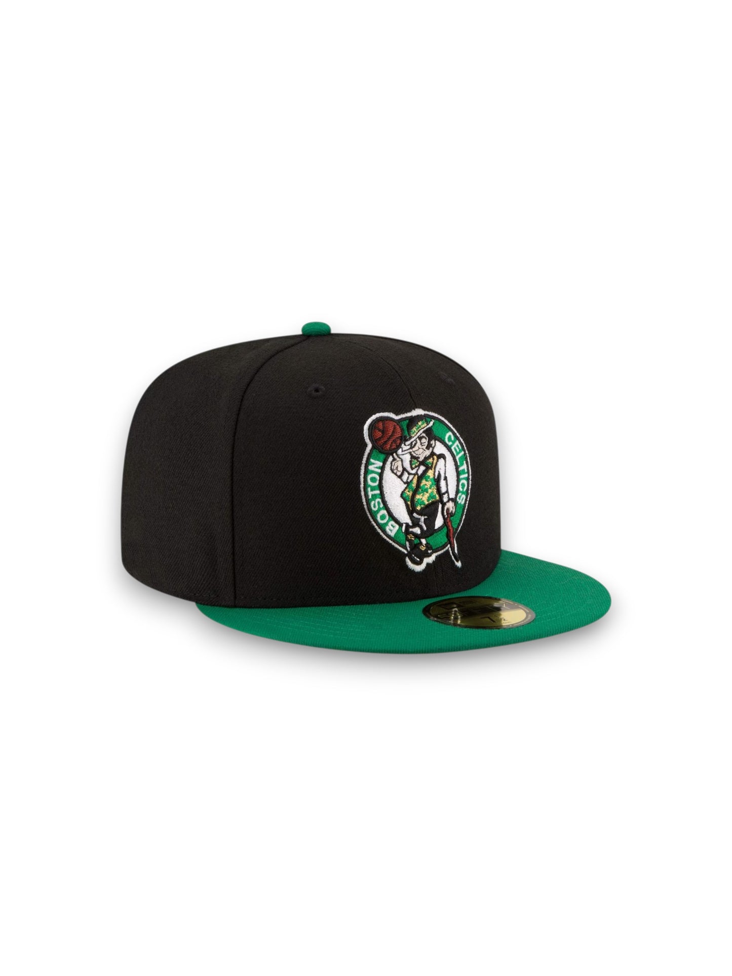 Gorra ajustada Boston Celtics New Era Official Team Color 2Tone 59FIFTY - Negro/Ve