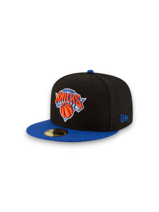 Gorra entallada New Era Official Team Color 2Tone 59FIFTY de los New York Knicks - Negro/Royal