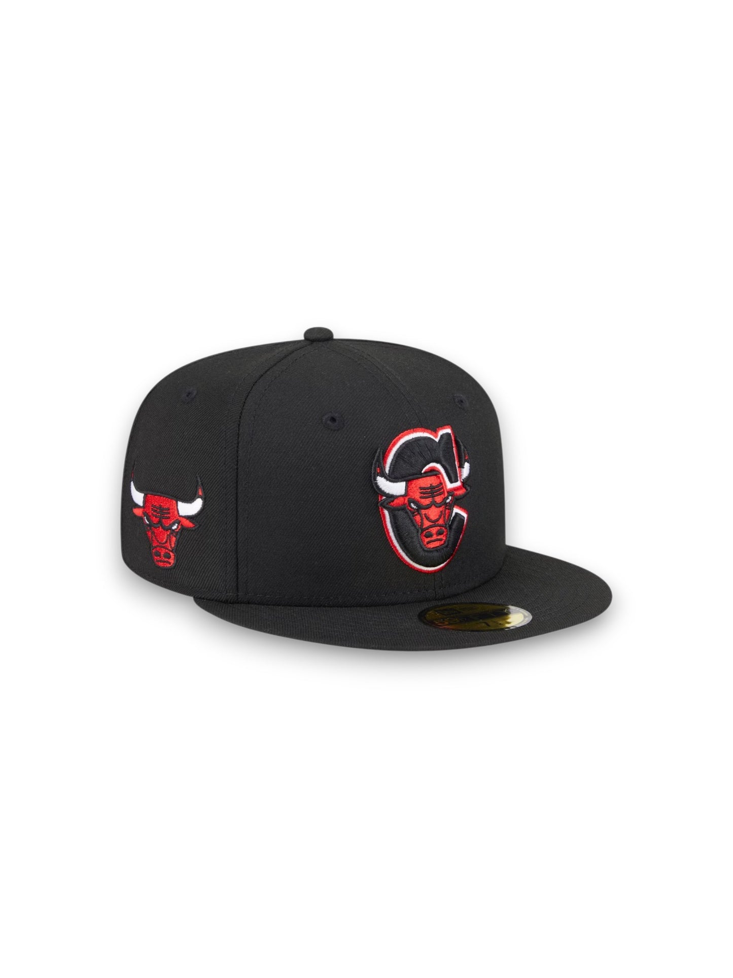 Gorra ajustada New Era Deceptor 59FIFTY de los Chicago Bulls - Negra