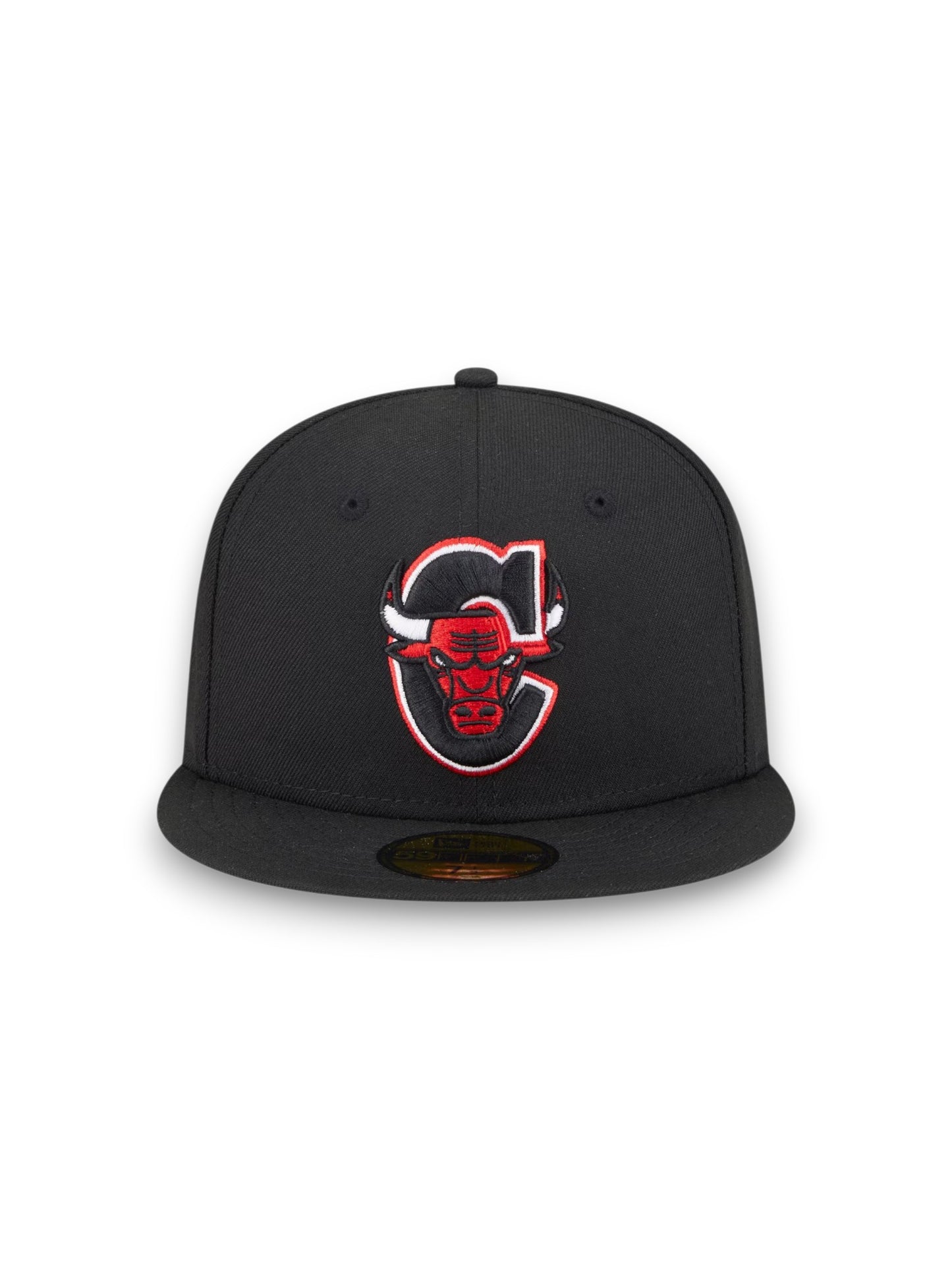 Gorra ajustada New Era Deceptor 59FIFTY de los Chicago Bulls - Negra