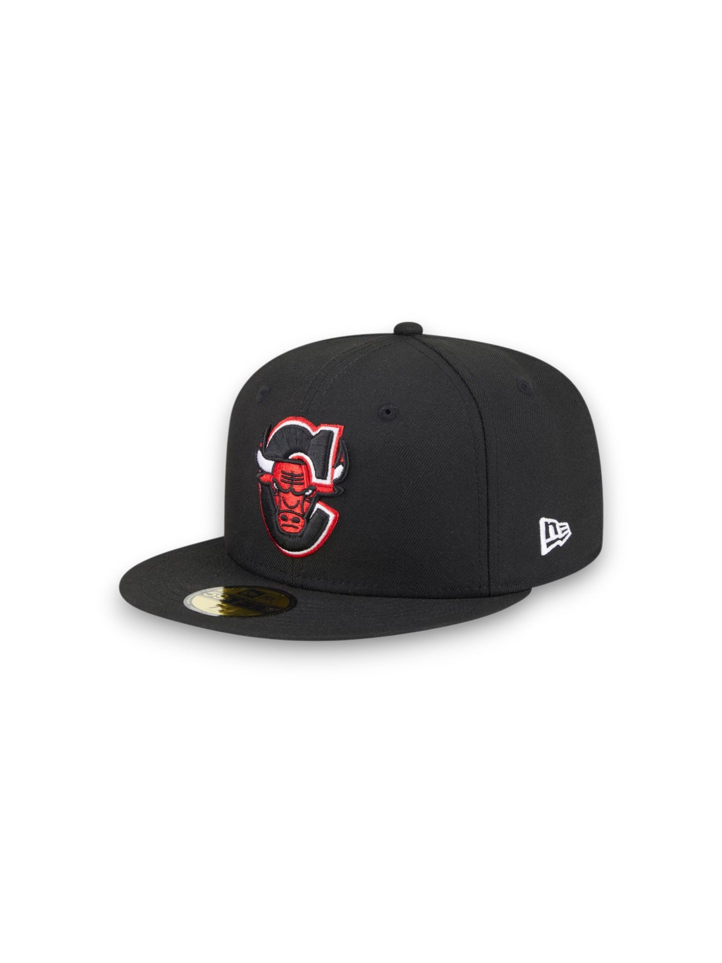 Gorra ajustada New Era Deceptor 59FIFTY de los Chicago Bulls - Negra