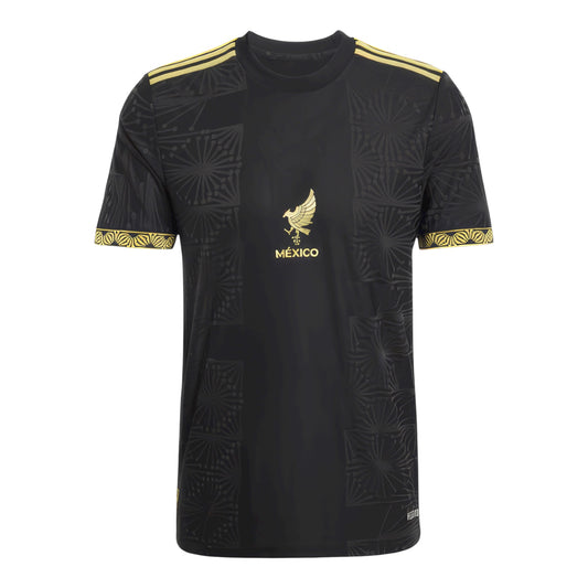 Adidas JSY México copa oro aficion 25/26 Black/Gold , para hombre Slim fit