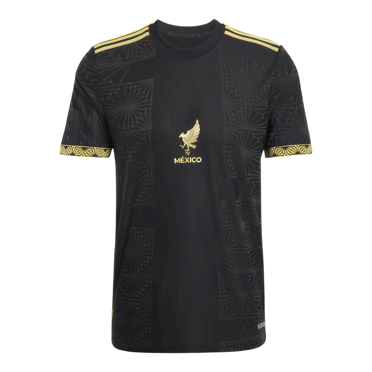 Adidas JSY México copa oro aficion 25/26 Black/Gold , para hombre Slim fit