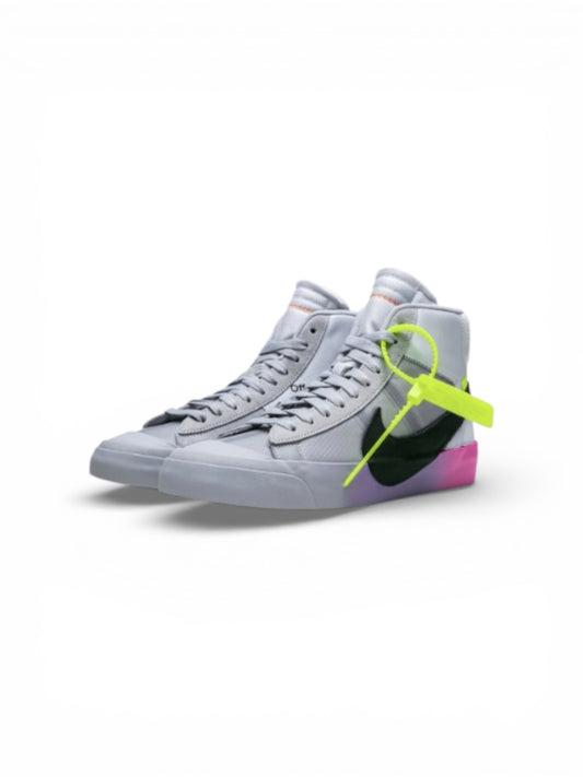 Tenis Nike Blazer Mid Off White Wolf Grey Serena Queen