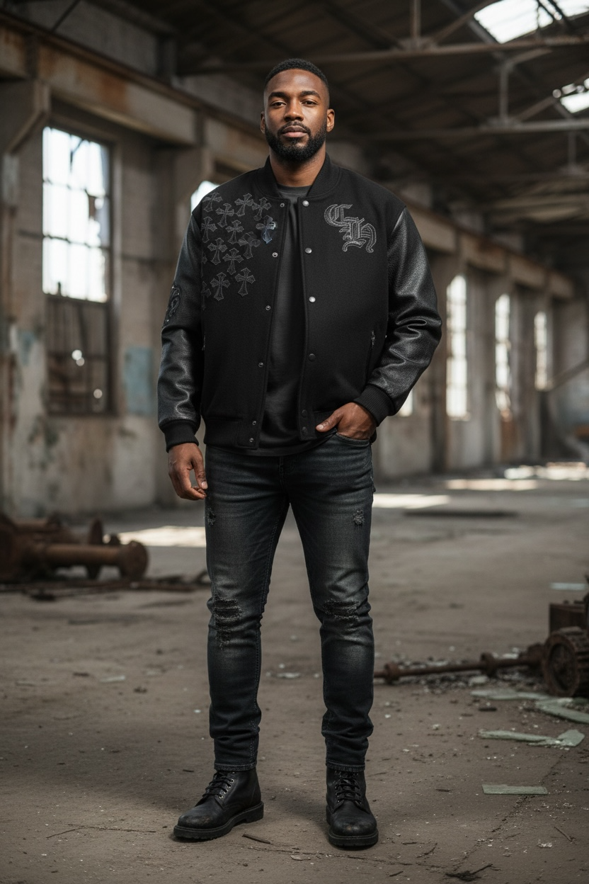 Chrome Hearts Bomber jacket black