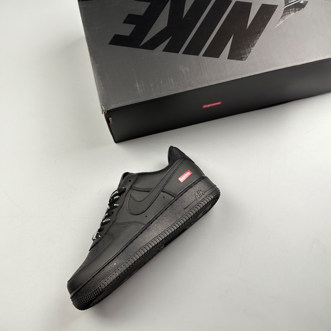 Nike Air force 1 low top negros SUPREME