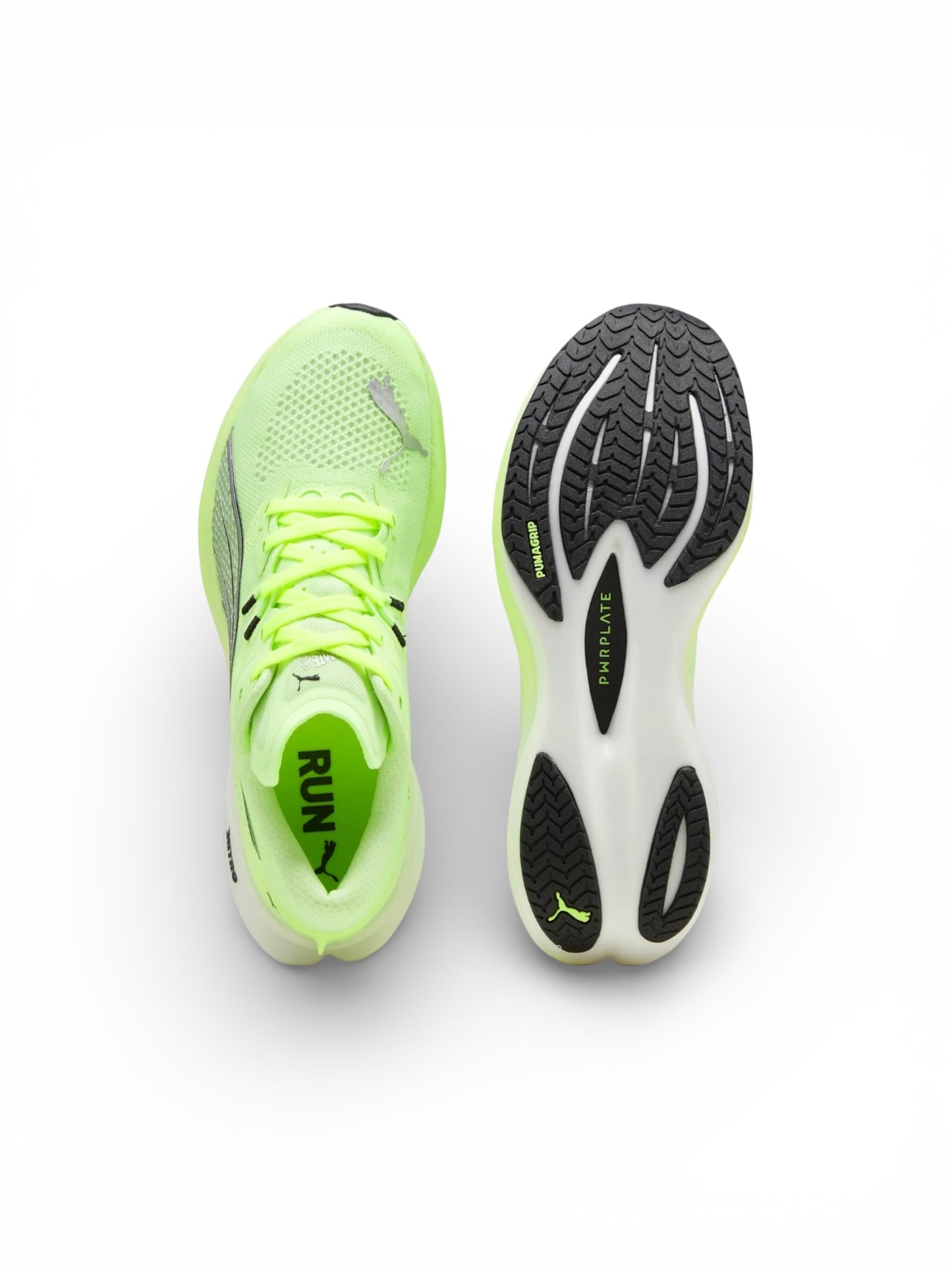 Puma Deviate Nitro 3 color verde con placa de carbono