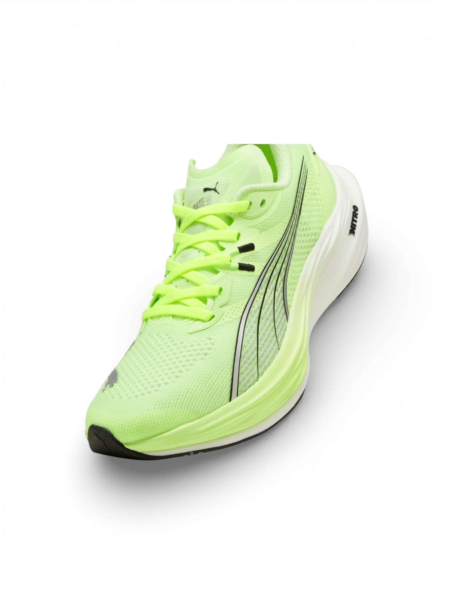 Puma Deviate Nitro 3 color verde con placa de carbono