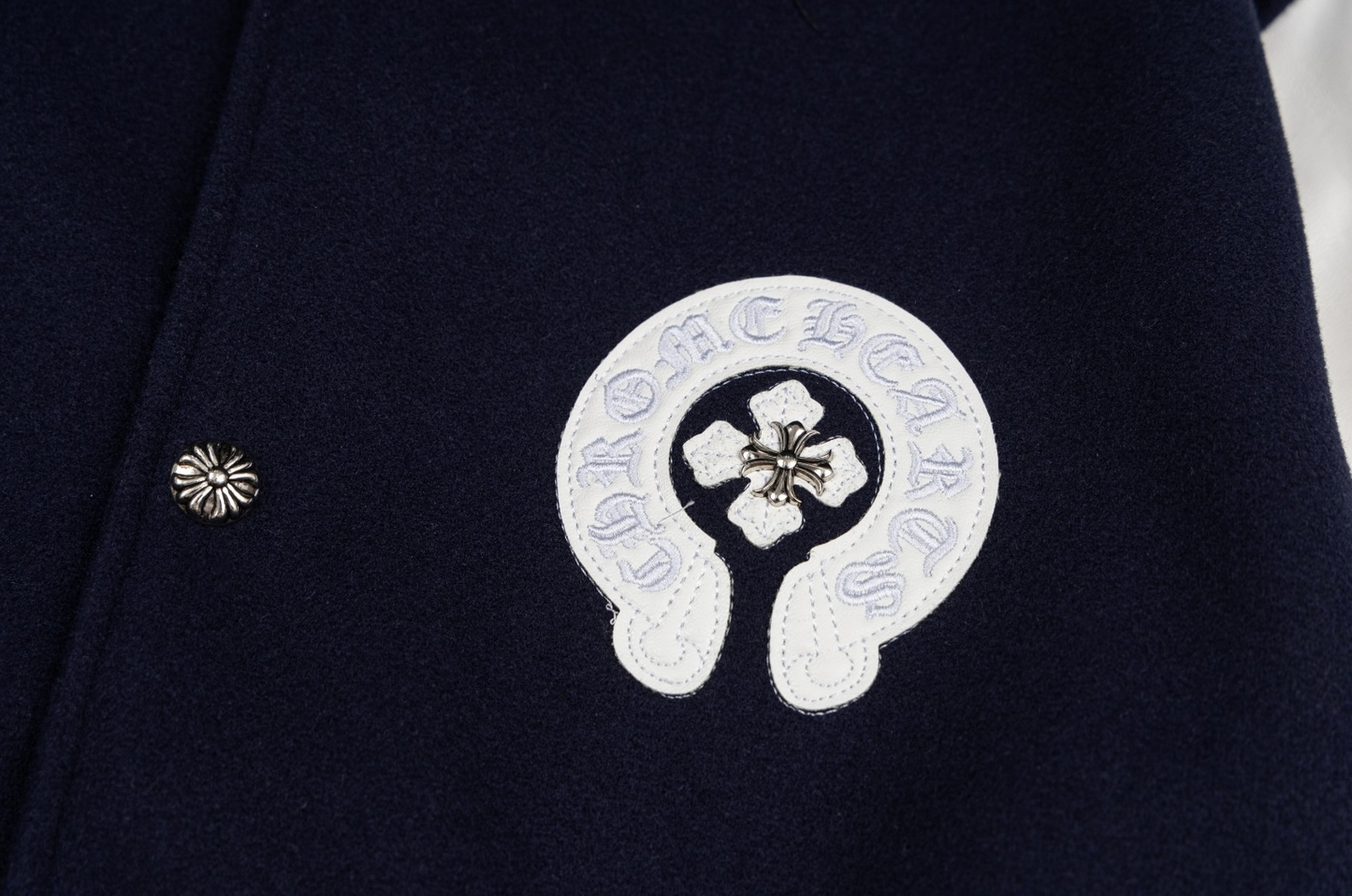 Chrome Hearts Luxury Bomber Jacket | Black & White Oversize Edition